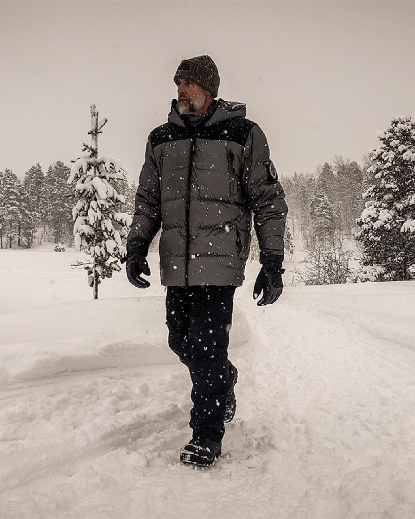 Het sneeuwt hard in Nederland.… Het sneeuwt hard in Nederland.…